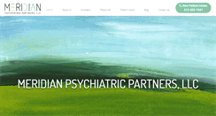 Desktop Screenshot of meridianpsychiatricpartners.com