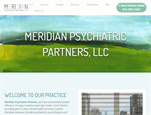 Tablet Screenshot of meridianpsychiatricpartners.com